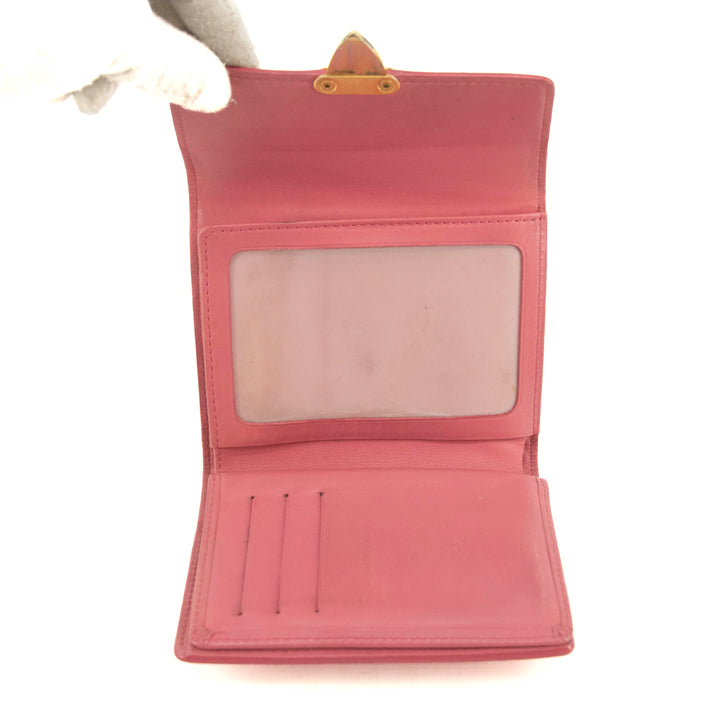 Louis Vuitton Pink Vernis Koala Wallet #3936