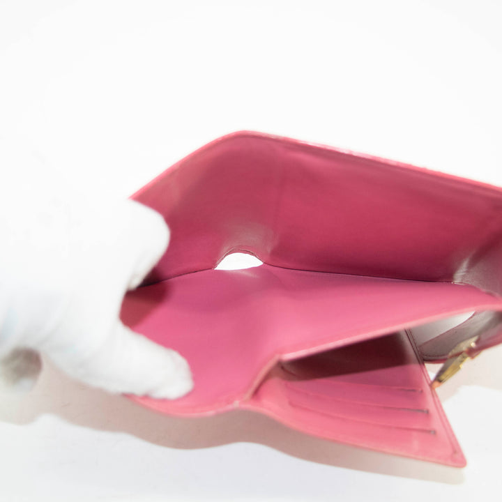 Louis Vuitton Pink Vernis Koala Wallet #3936
