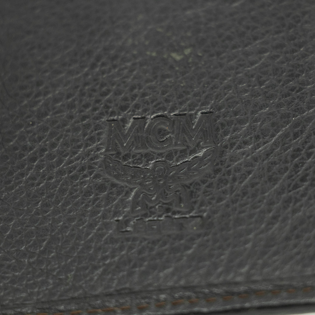 MCM Brown Canvas Kisslock Wallet #3937