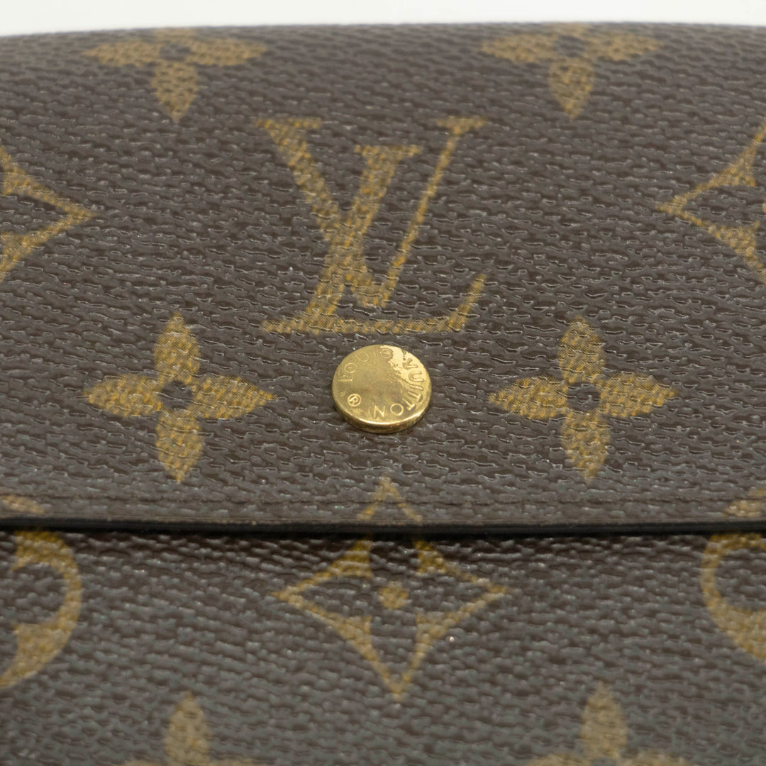 Louis Vuitton Monogram Canvas Elise Compact Wallet #3941
