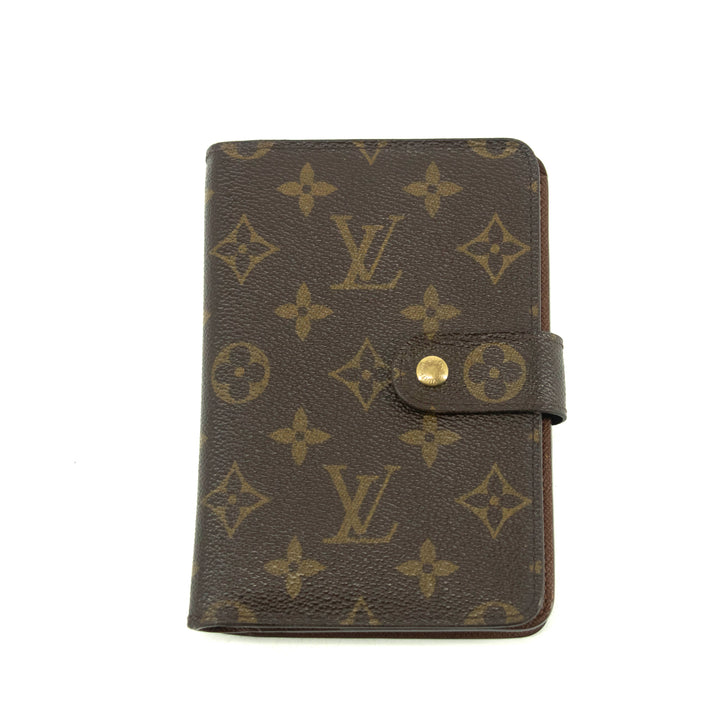 Louis Vuitton Monogram Canvas Porte-Papier Agenda PM #3948