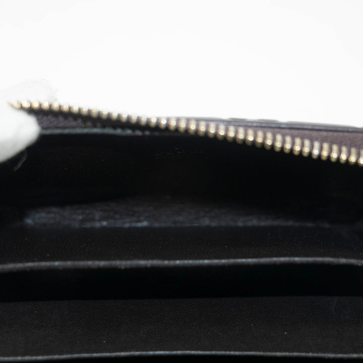 Gucci Guccissima Zip Around Card Case Brown #3949
