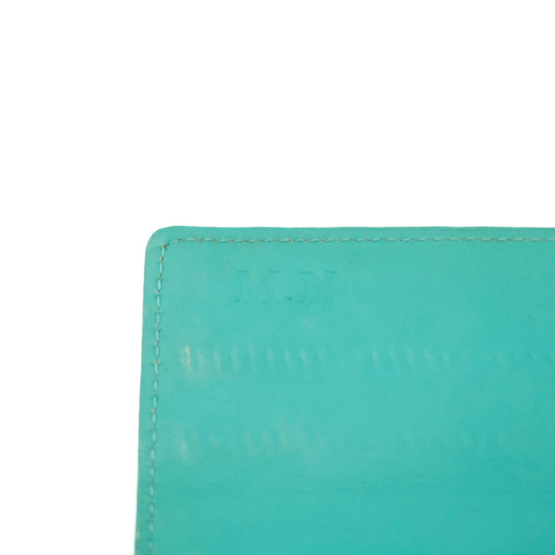 Louis Vuitton Green Vernis Sarah Long Wallet #3951