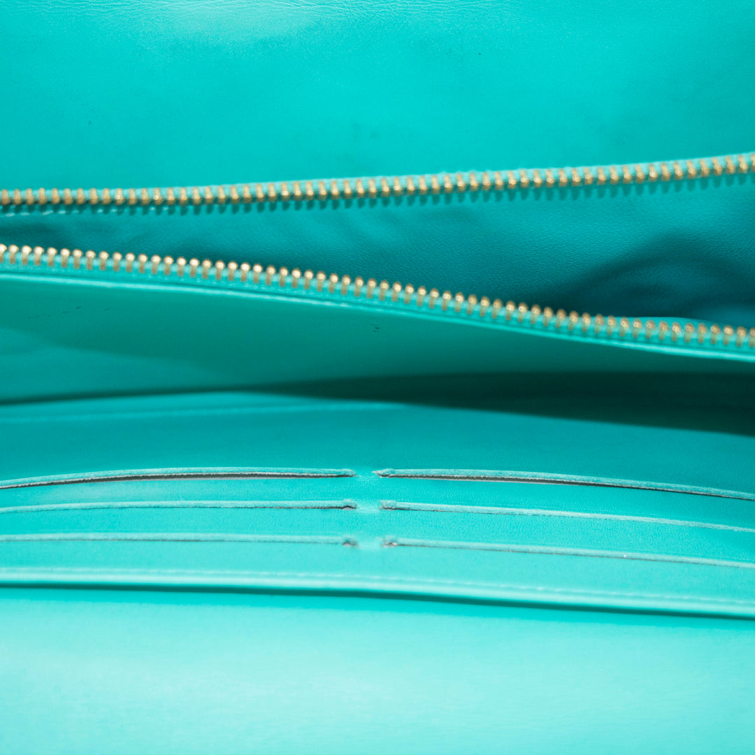 Louis Vuitton Green Vernis Sarah Long Wallet #3951