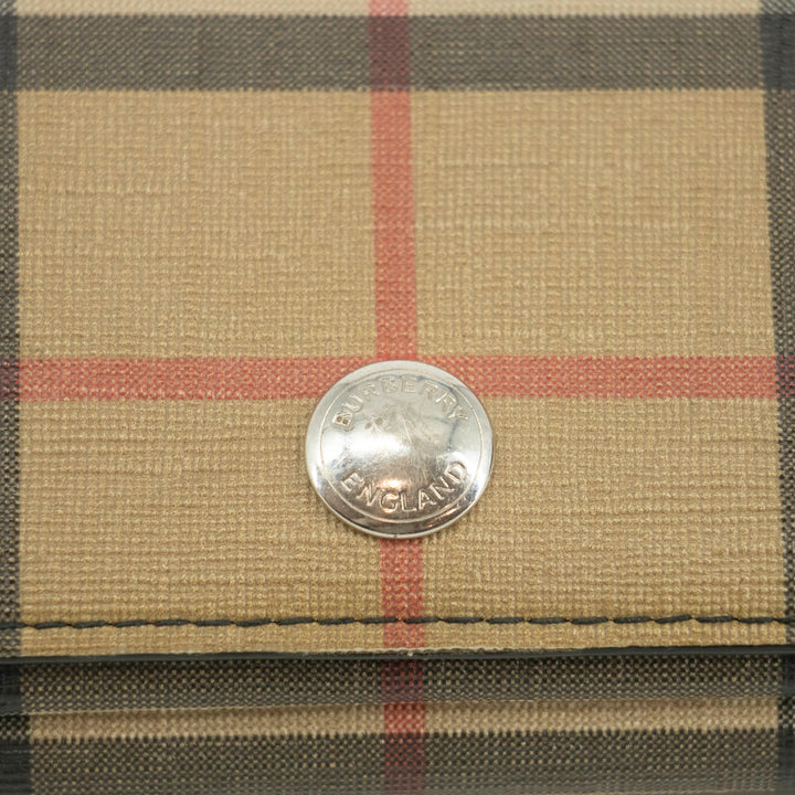 Burberry Vintage Black Check Trifold Compact Wallet #3958