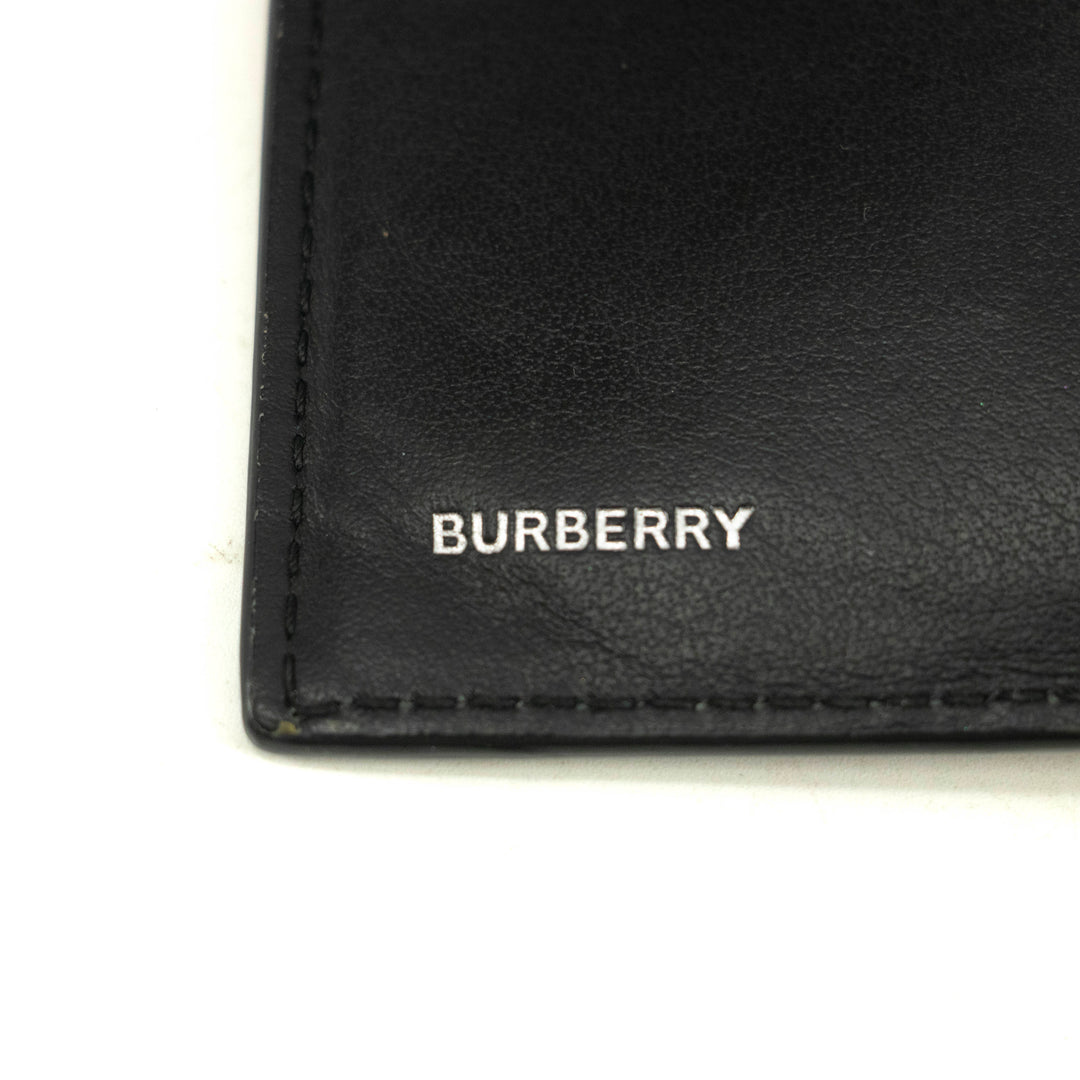 Burberry Vintage Black Check Trifold Compact Wallet #3958