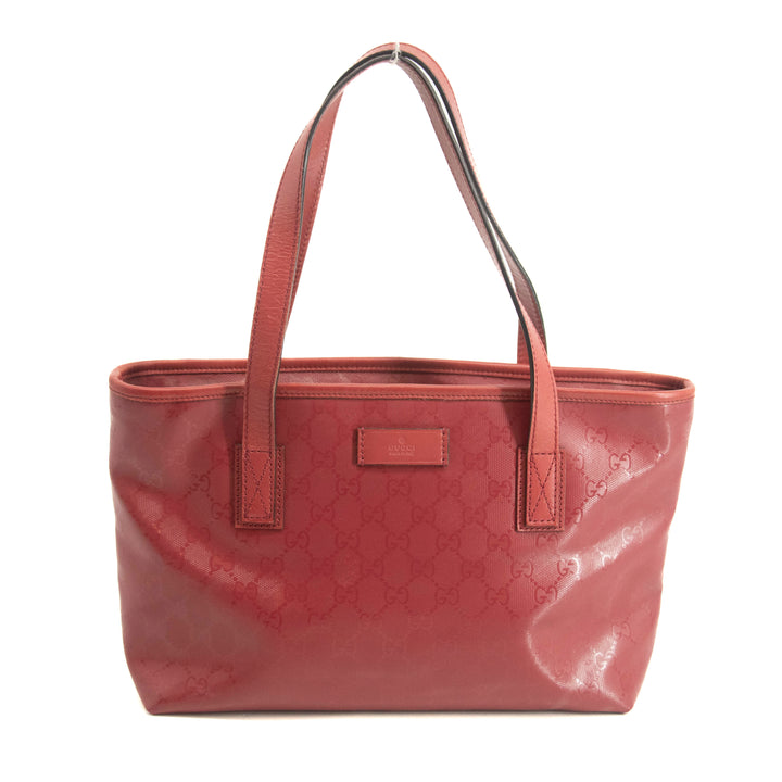 Gucci GG Imprime Joy Red PVC Shoulder Bag #3966