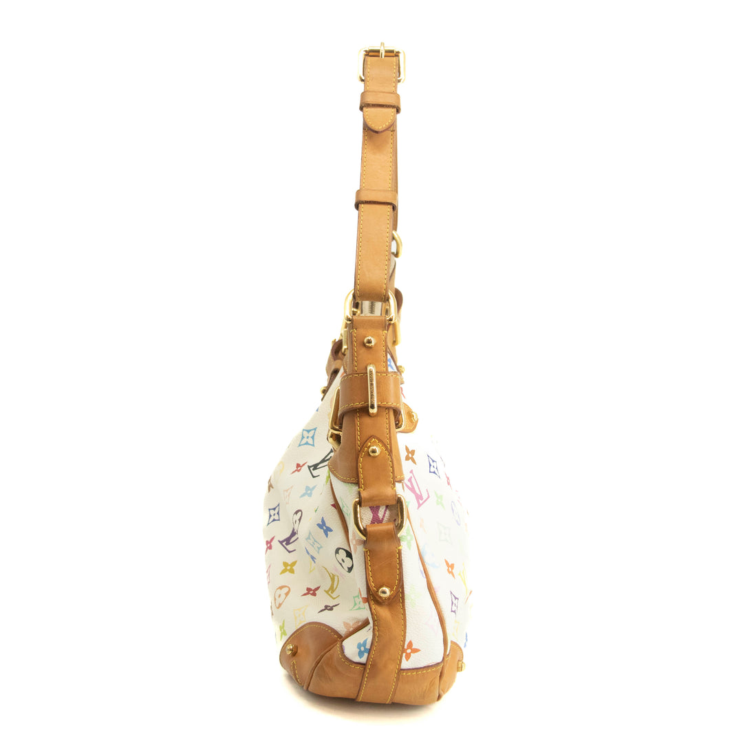 Louis Vuitton Multicolor Canvas White Greta Shoulder Bag  #3986