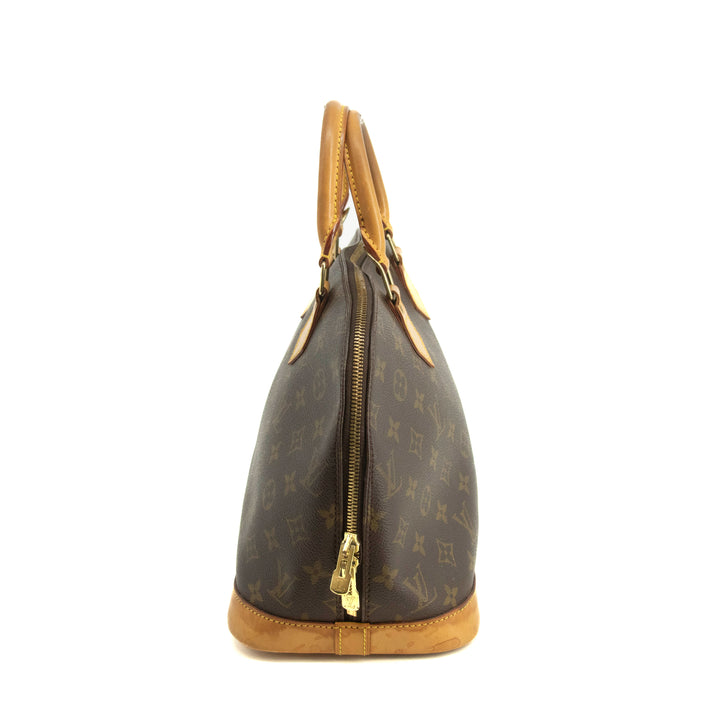 Louis Vuitton Monogram Canvas Brown Alma PM Tote Bag #3987