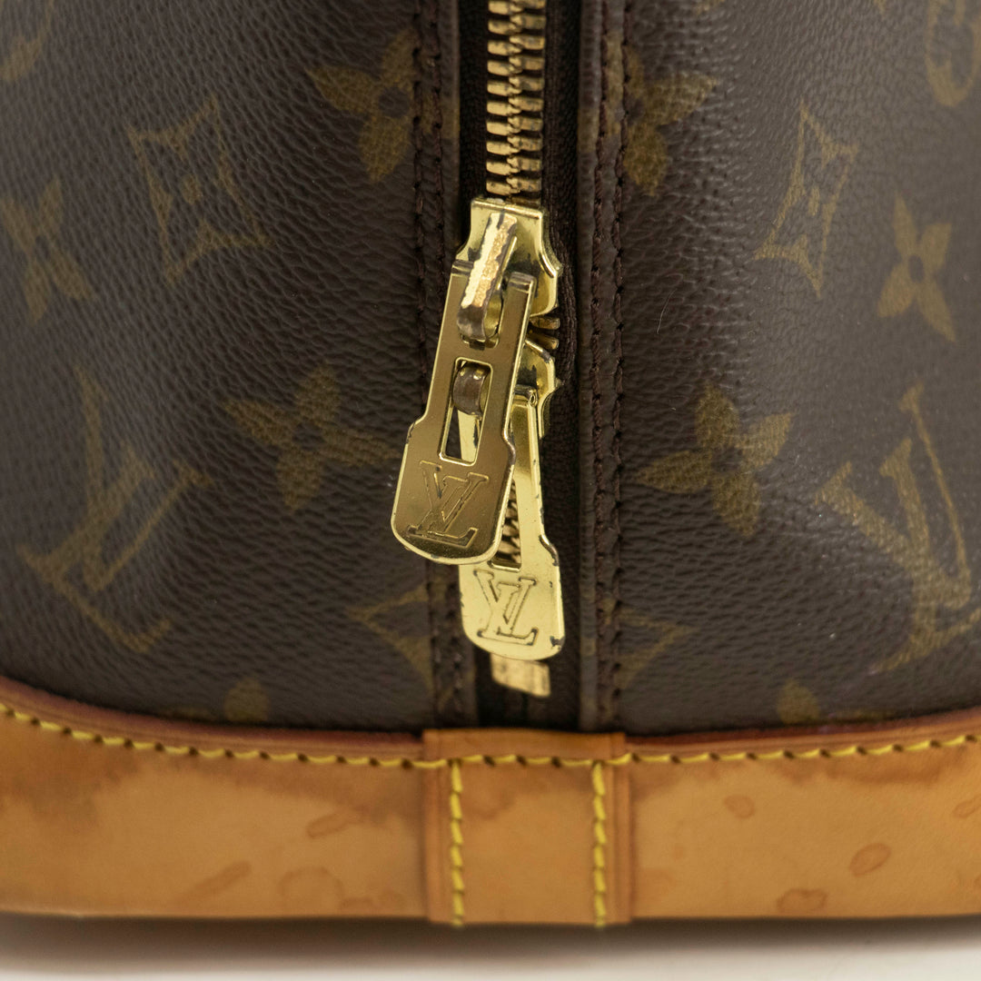 Louis Vuitton Monogram Canvas Brown Alma PM Tote Bag #3987