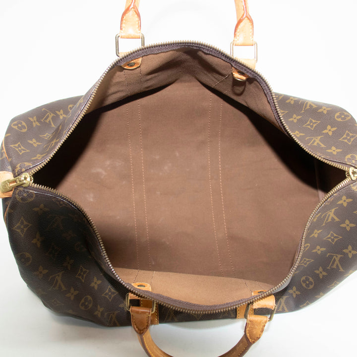 Louis Vuitton Monogram Canvas Brown Keepall 50 Boston Bag #3988