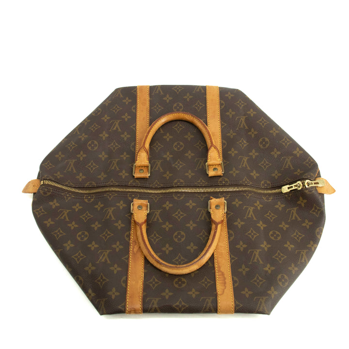 Louis Vuitton Monogram Canvas Brown Keepall 50 Boston Bag #3988