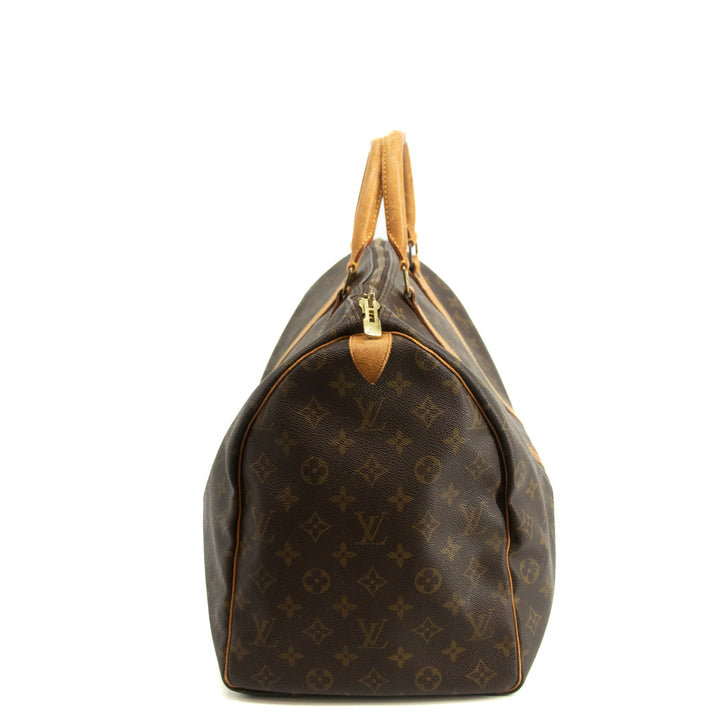 Louis Vuitton Monogram Canvas Brown Keepall 50 Boston Bag #3988