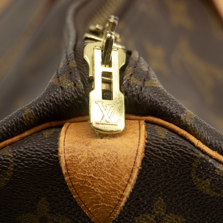 Louis Vuitton Monogram Canvas Brown Keepall 50 Boston Bag #3988