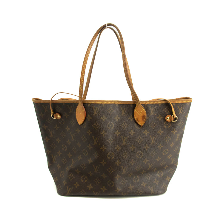 Louis Vuitton Monogram Canvas Brown Neverfull MM Shoulder Bag #3990