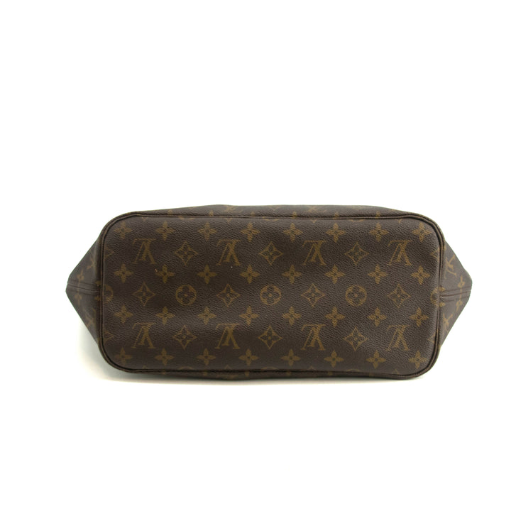 Louis Vuitton Monogram Canvas Brown Neverfull MM Shoulder Bag #3990