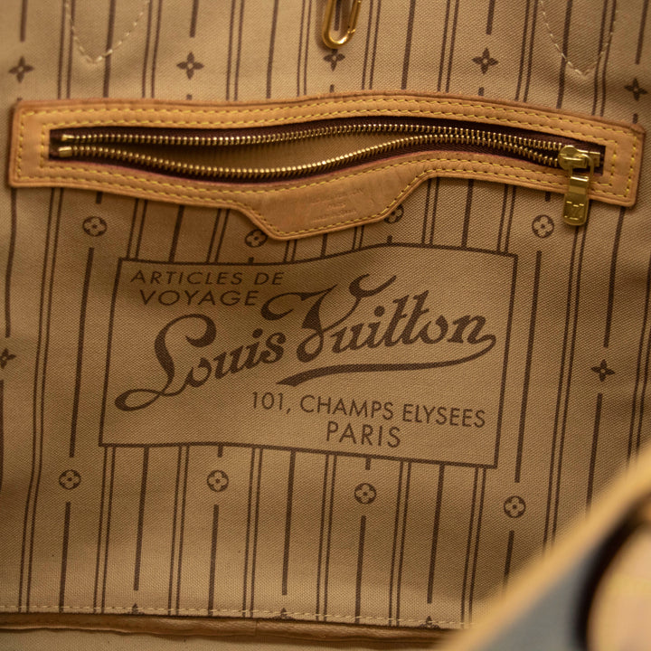 Louis Vuitton Monogram Canvas Brown Neverfull MM Shoulder Bag #3990