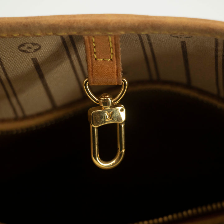 Louis Vuitton Monogram Canvas Brown Neverfull MM Shoulder Bag #3990