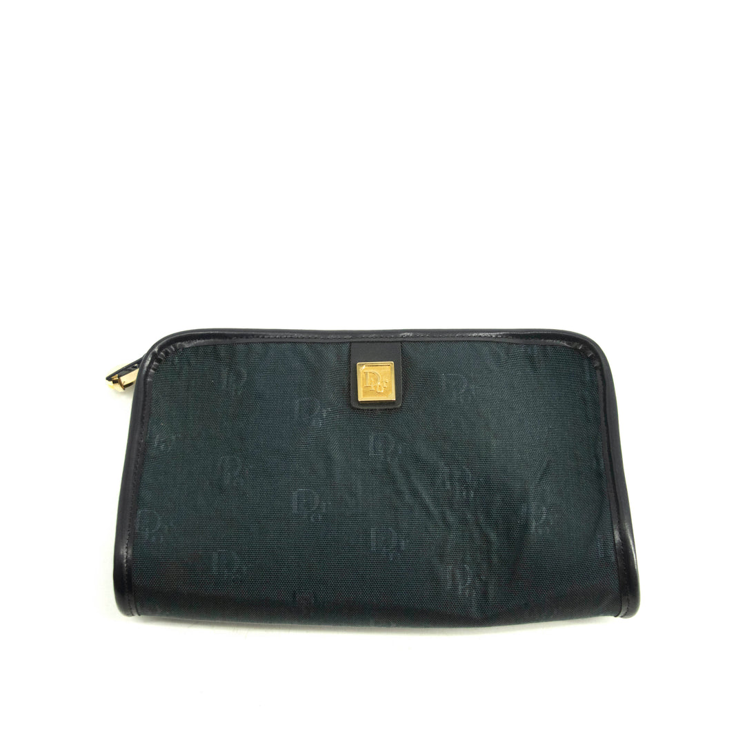Christian Dior Blue Nylon Vintage Pouch #3993