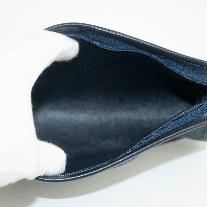 Christian Dior Blue Nylon Vintage Pouch #3993