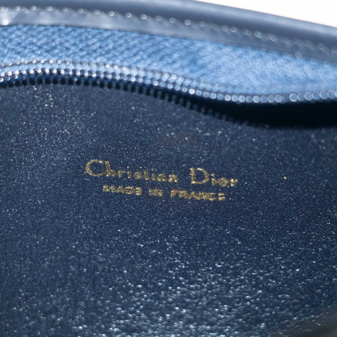 Christian Dior Blue Nylon Vintage Pouch #3993