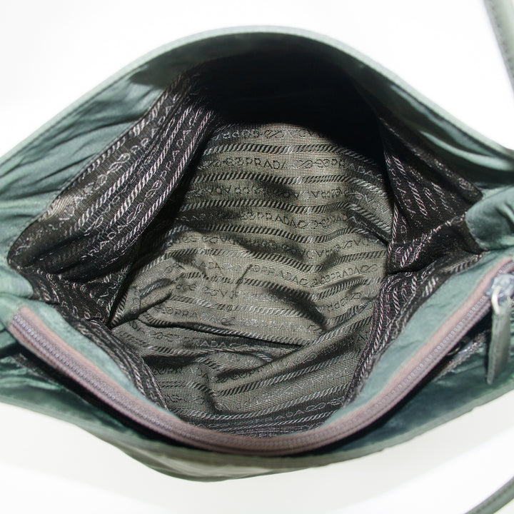 Prada Khaki Tessuto Nylon Tote Bag #4624