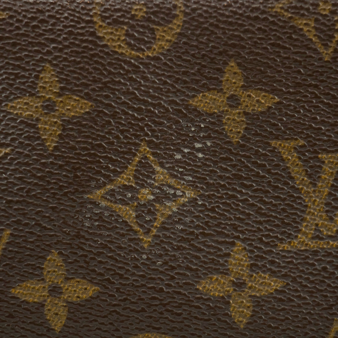 Louis Vuitton Monogram Canvas Trousse Toilette 28 Brown Pouch #4628