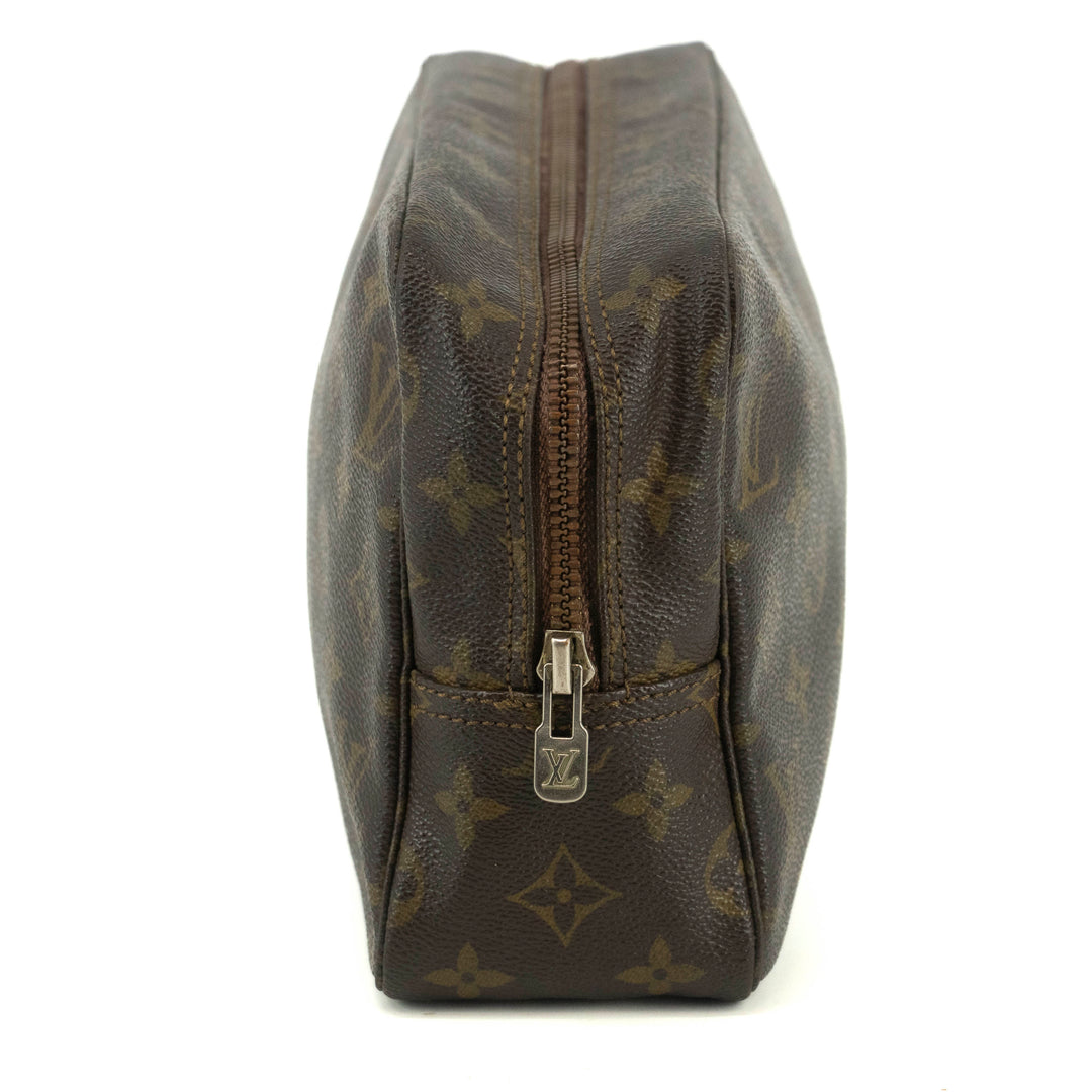 Louis Vuitton Monogram Canvas Trousse Toilette 28 Brown Pouch #4629