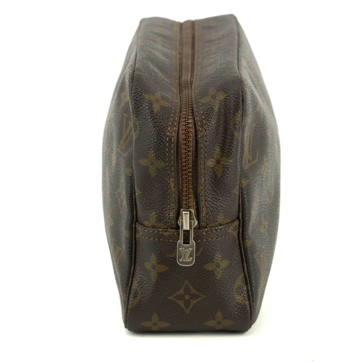 Louis Vuitton Monogram Canvas Trousse Toilette 28 Brown Pouch #4629