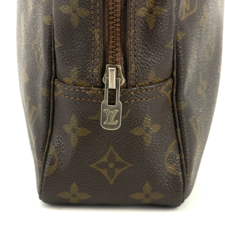 Louis Vuitton Monogram Canvas Trousse Toilette 28 Brown Pouch #4629