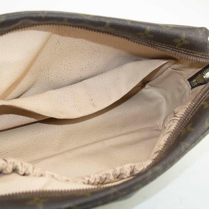 Louis Vuitton Monogram Canvas Trousse Toilette 28 Brown Pouch #4629