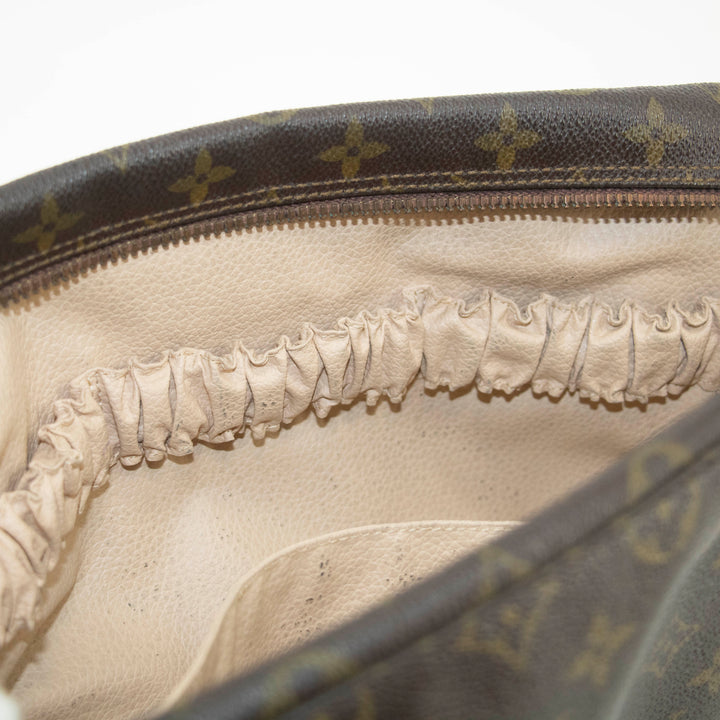 Louis Vuitton Monogram Canvas Trousse Toilette 28 Brown Pouch #4629