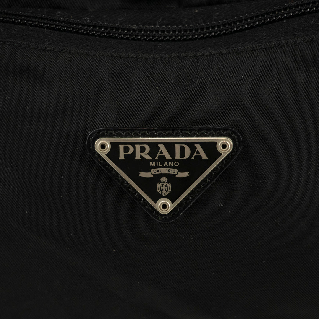 Prada Black Tessuto Nylon x Leather Backpack #4631