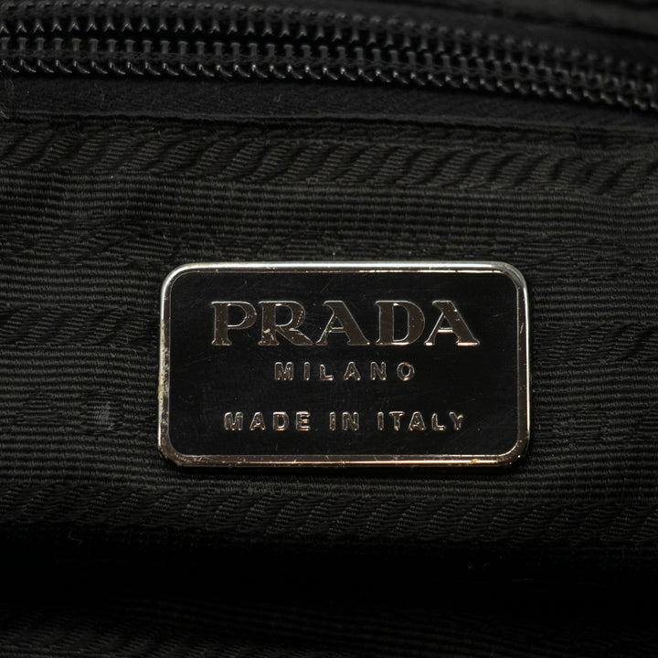 Prada Black Tessuto Nylon x Leather Backpack #4631