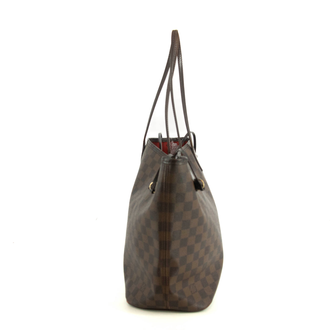 Louis Vuitton Brown Damier Ebene Neverfull MM Shoulder Bag #4662
