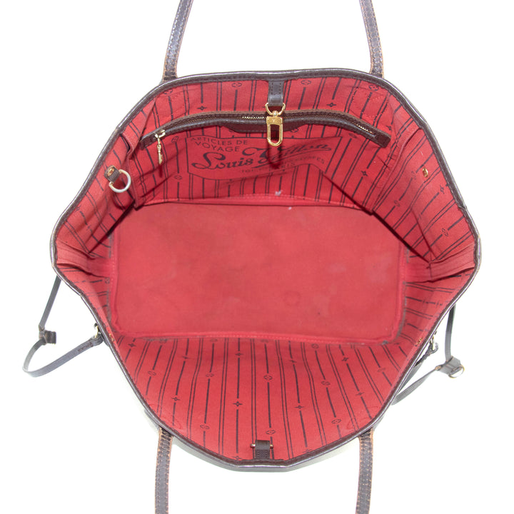Louis Vuitton Brown Damier Ebene Neverfull MM Shoulder Bag #4662