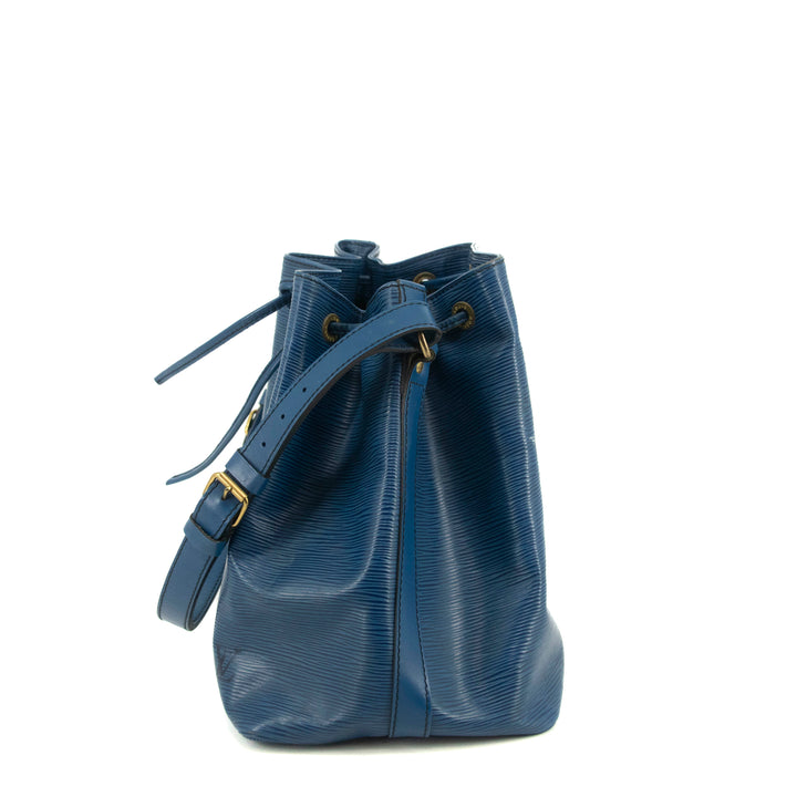 Louis Vuitton Blue Epi Leather Noe Bucket Bag #4663