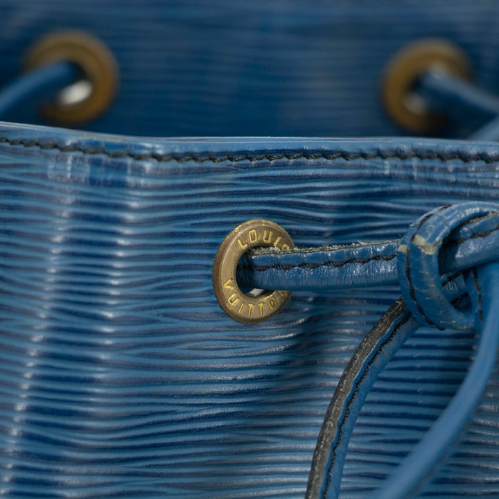 Louis Vuitton Blue Epi Leather Noe Bucket Bag #4663