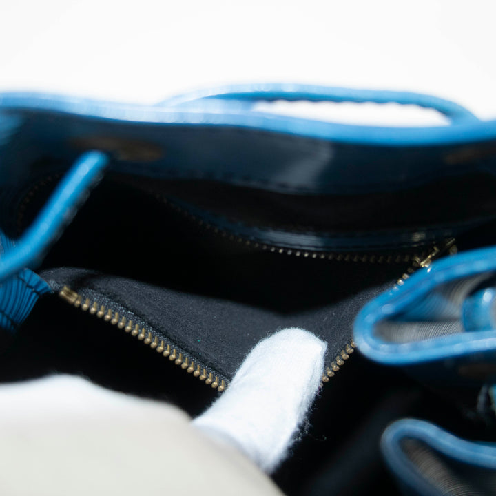 Louis Vuitton Blue Epi Leather Noe Bucket Bag #4663