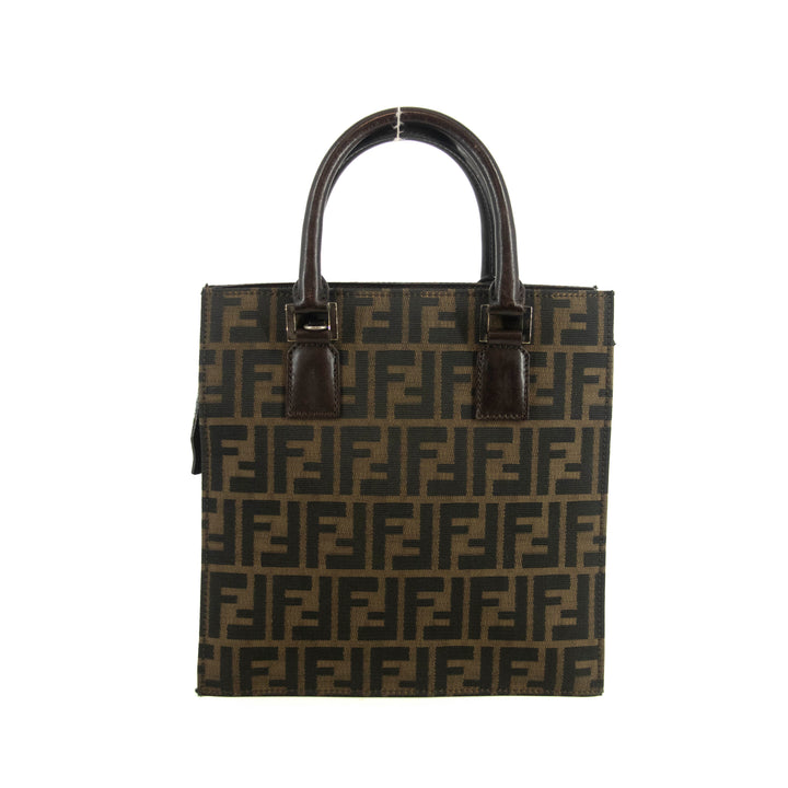 Fendi FF Zucca Canvas Brown Mini Tote Bag #4683