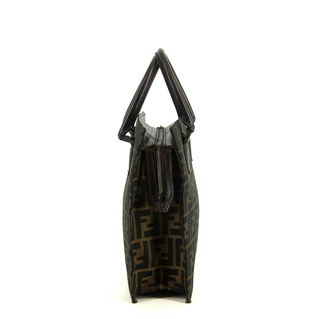 Fendi FF Zucca Canvas Brown Mini Tote Bag #4683
