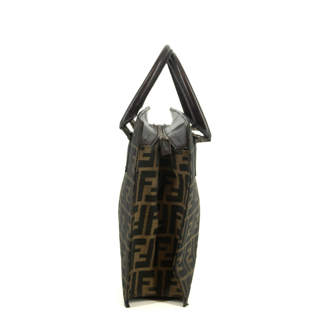 Fendi FF Zucca Canvas Brown Mini Tote Bag #4683