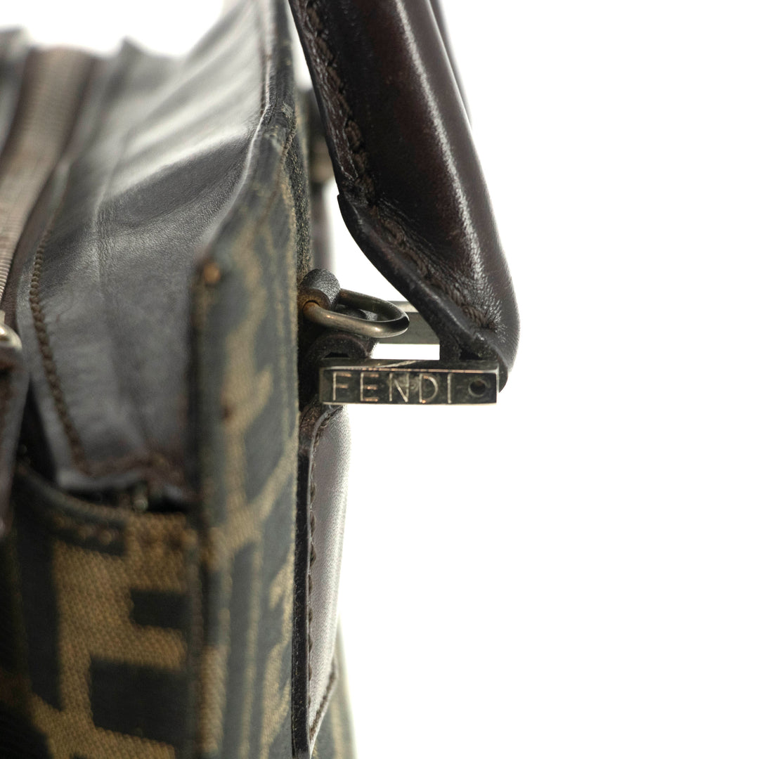 Fendi FF Zucca Canvas Brown Mini Tote Bag #4683