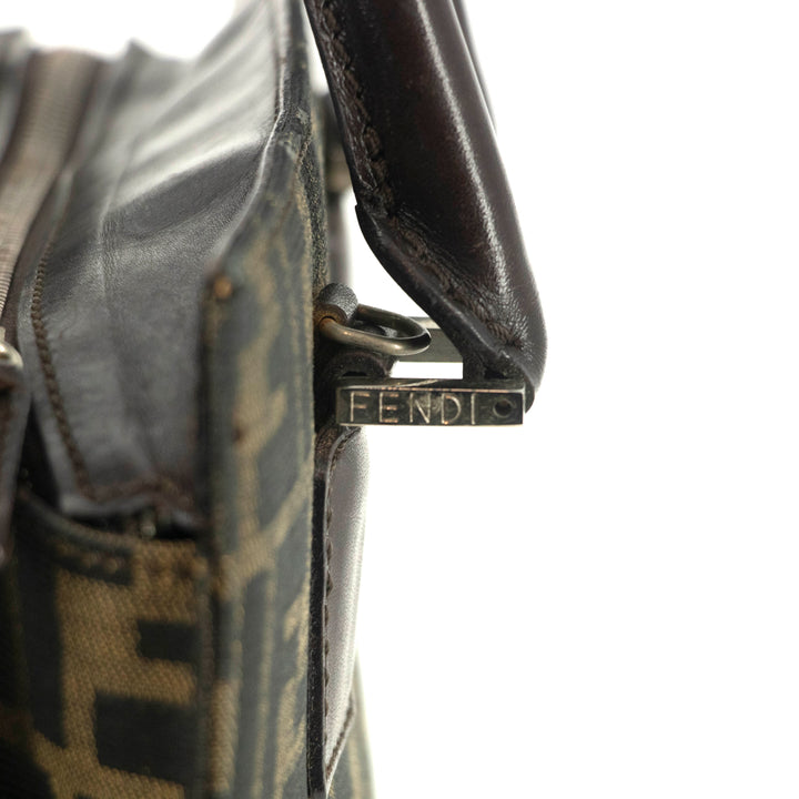 Fendi FF Zucca Canvas Brown Mini Tote Bag #4683