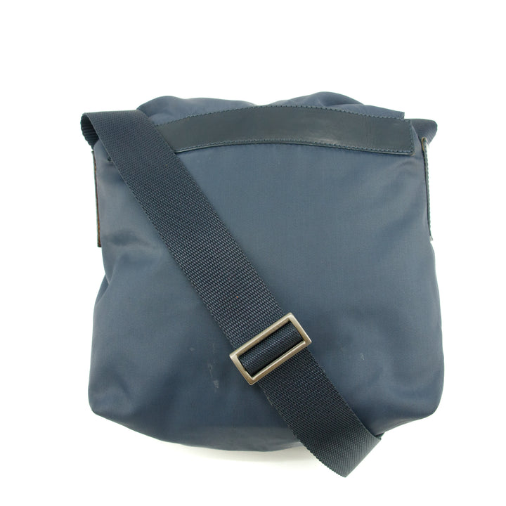 Prada Nylon Tessuto Blue Shoulder Bag #4685
