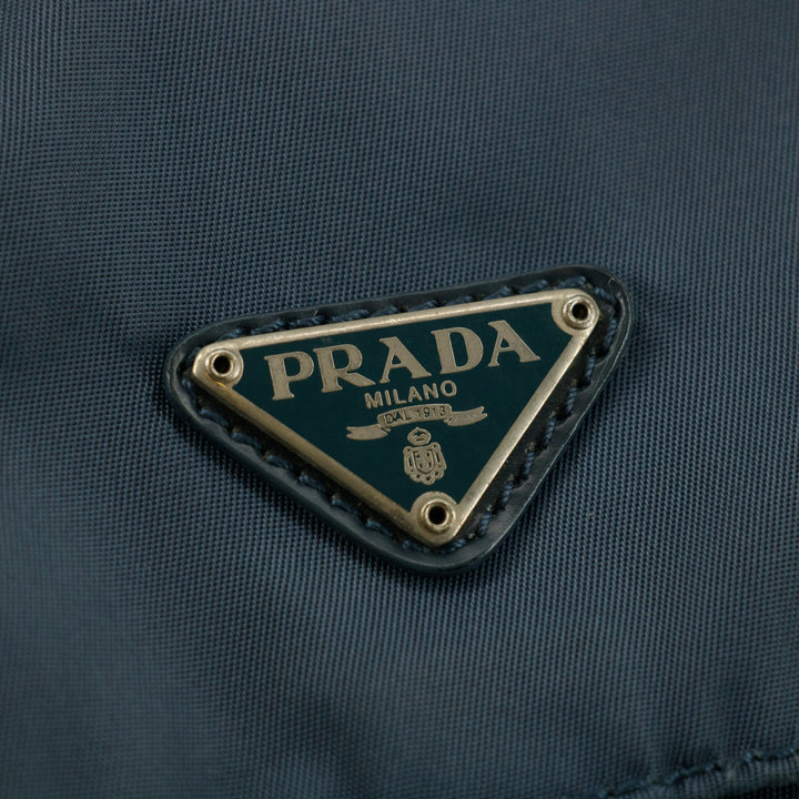 Prada Nylon Tessuto Blue Shoulder Bag #4685