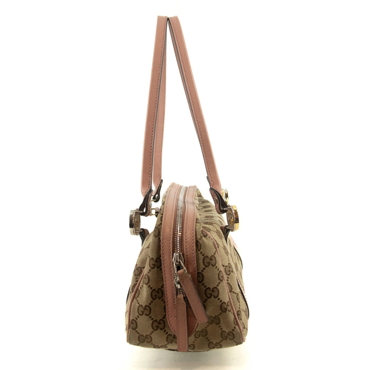 Gucci GG Canvas Beige Twins Boston Shoulder Bag #4694