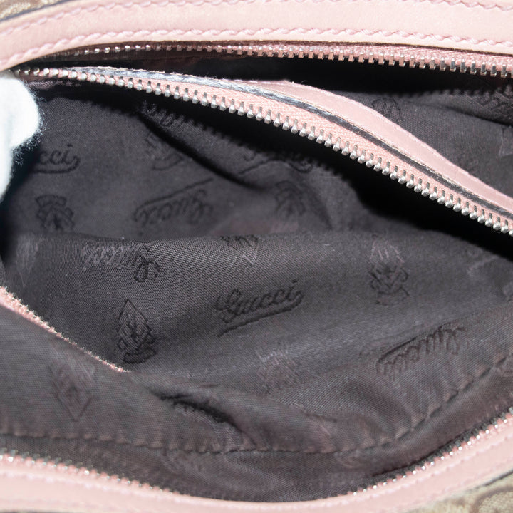 Gucci GG Canvas Beige Twins Boston Shoulder Bag #4694