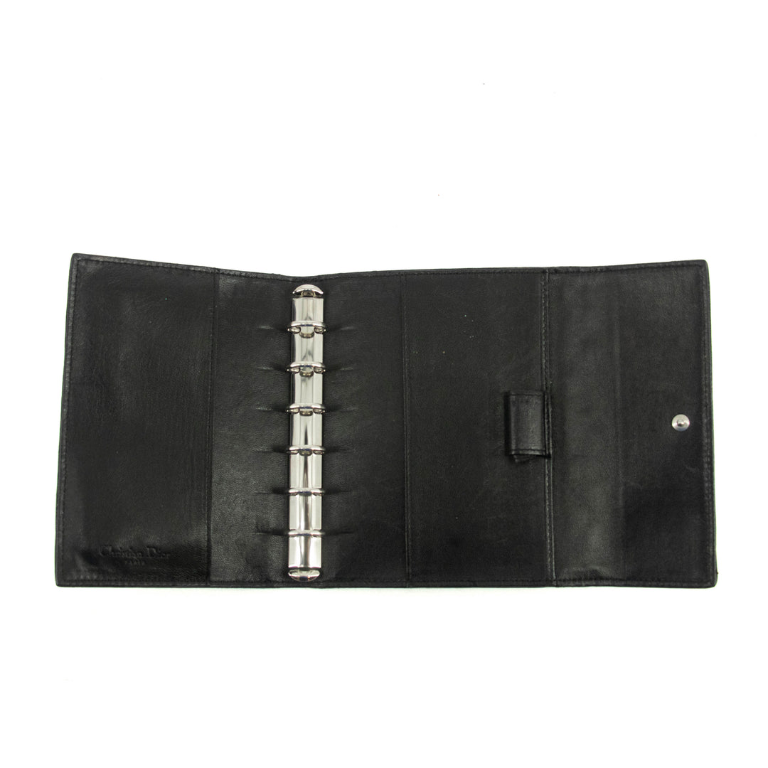 Christian Dior Cannage Leather Black Agenda #4724