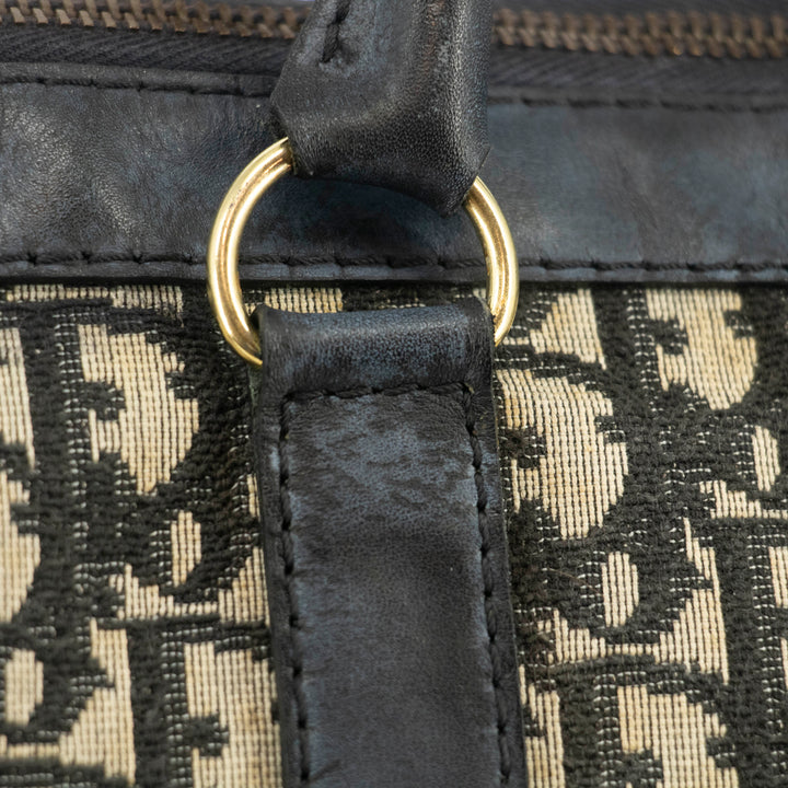 Christian Dior Blue Trotter Canvas Mini Boston Bag #4783